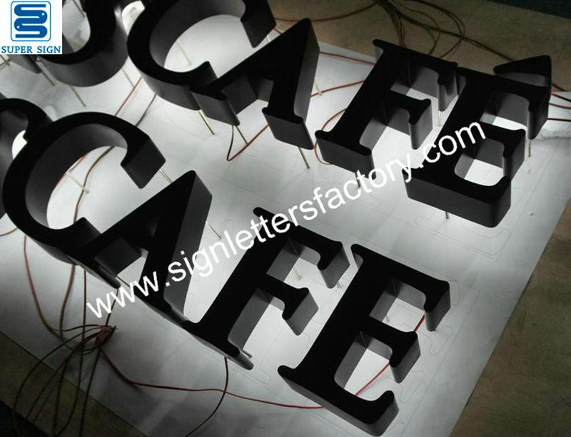 halo illuminate LED sign letters